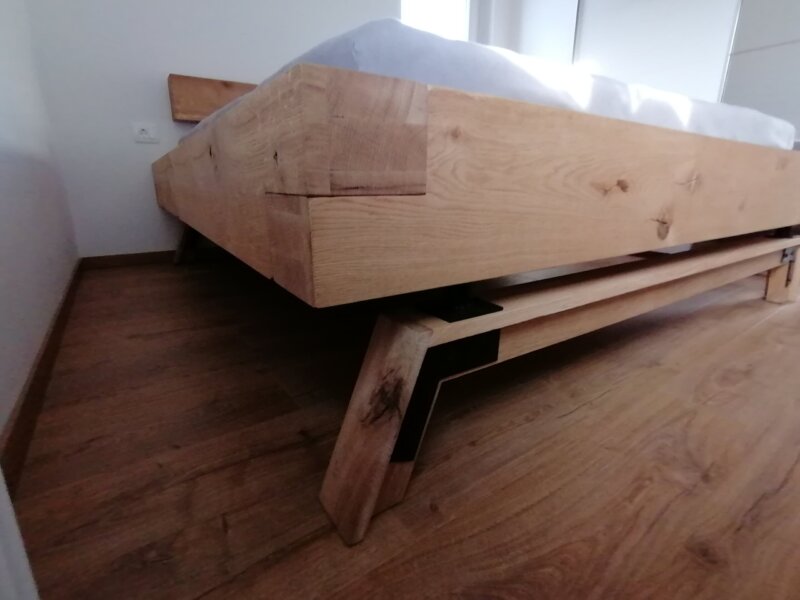 Hrastova postelja iz tramov-nov model - slika 4