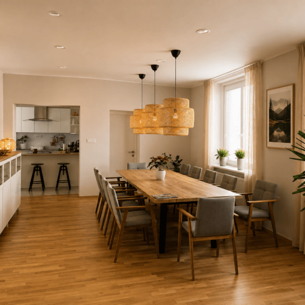 KUBI XXL - hrastova miza 300 × 100 cm – prestižna izbira za največje jedilnice